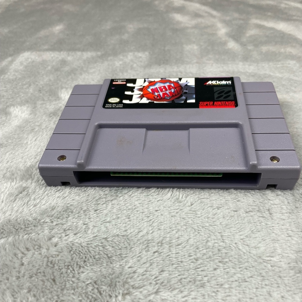 NBA Jam Super Nintendo SNES Authentic Original Tested Vintage Video Game CIB - Picture 5 of 12